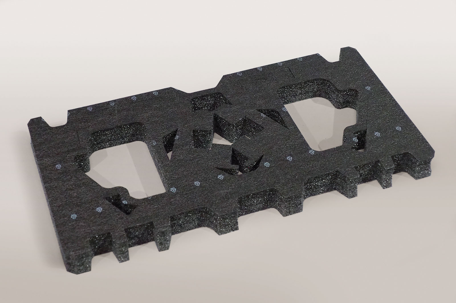 Recyclingschaum Verpackungspolster flach angeliefert