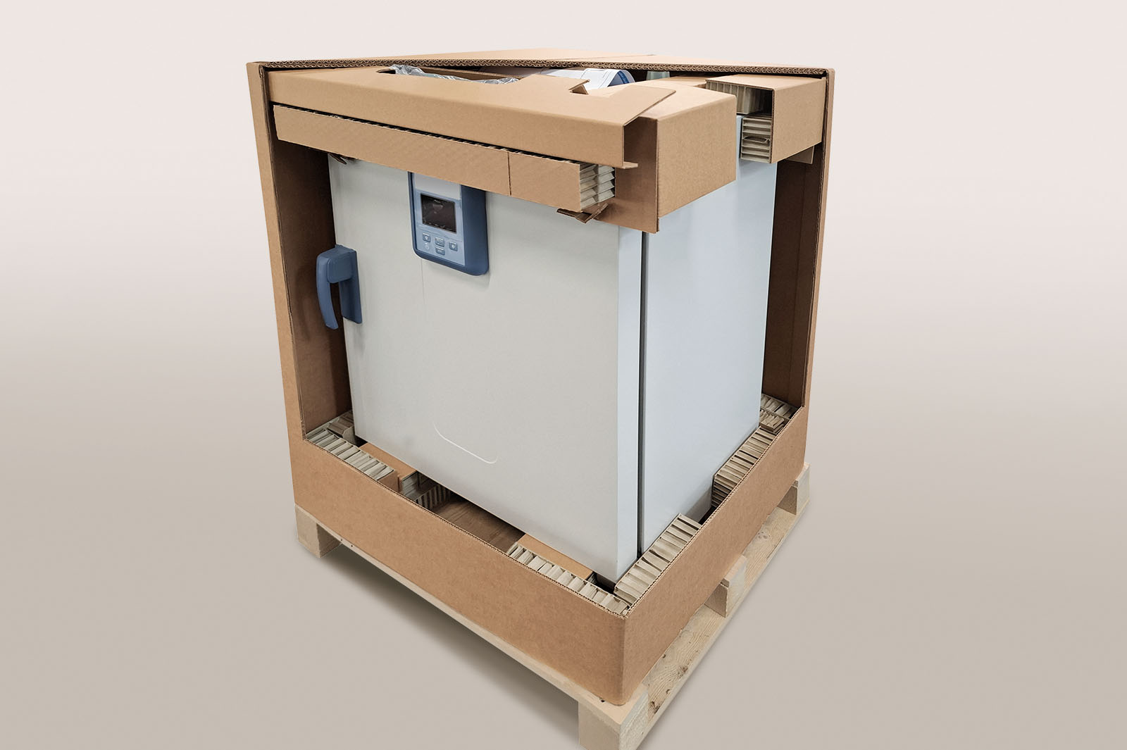 Inkubator in Wabenpolster